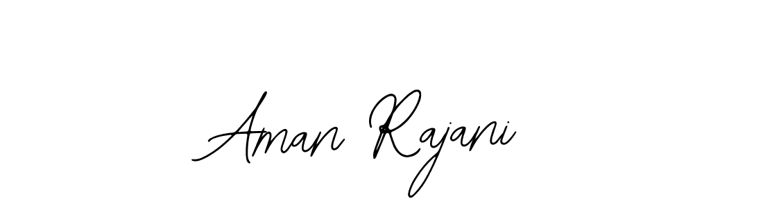 Bearetta-2O07w is a professional signature style that is perfect for those who want to add a touch of class to their signature. It is also a great choice for those who want to make their signature more unique. Get Aman Rajani name to fancy signature for free. Aman Rajani signature style 12 images and pictures png