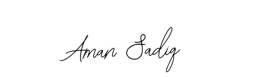 Design your own signature with our free online signature maker. With this signature software, you can create a handwritten (Bearetta-2O07w) signature for name Aman Sadiq. Aman Sadiq signature style 12 images and pictures png