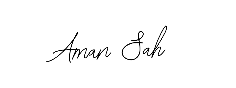 Use a signature maker to create a handwritten signature online. With this signature software, you can design (Bearetta-2O07w) your own signature for name Aman Sah. Aman Sah signature style 12 images and pictures png