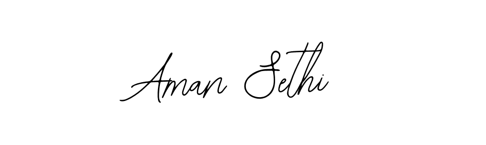 You should practise on your own different ways (Bearetta-2O07w) to write your name (Aman Sethi) in signature. don't let someone else do it for you. Aman Sethi signature style 12 images and pictures png