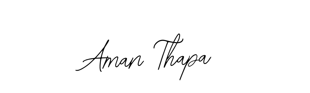 How to make Aman Thapa signature? Bearetta-2O07w is a professional autograph style. Create handwritten signature for Aman Thapa name. Aman Thapa signature style 12 images and pictures png