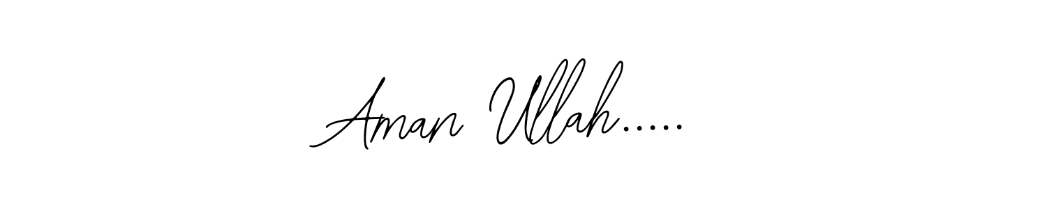 The best way (Bearetta-2O07w) to make a short signature is to pick only two or three words in your name. The name Aman Ullah..... include a total of six letters. For converting this name. Aman Ullah..... signature style 12 images and pictures png