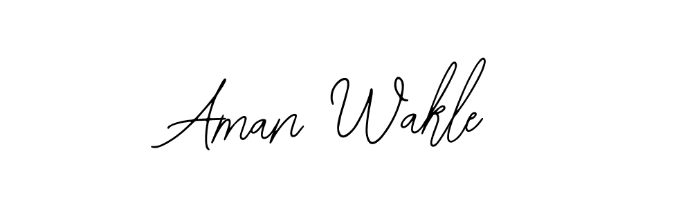 The best way (Bearetta-2O07w) to make a short signature is to pick only two or three words in your name. The name Aman Wakle include a total of six letters. For converting this name. Aman Wakle signature style 12 images and pictures png