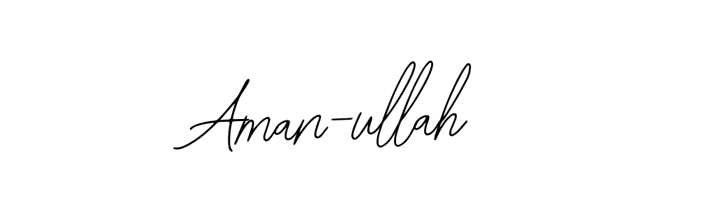 Design your own signature with our free online signature maker. With this signature software, you can create a handwritten (Bearetta-2O07w) signature for name Aman-ullah. Aman-ullah signature style 12 images and pictures png
