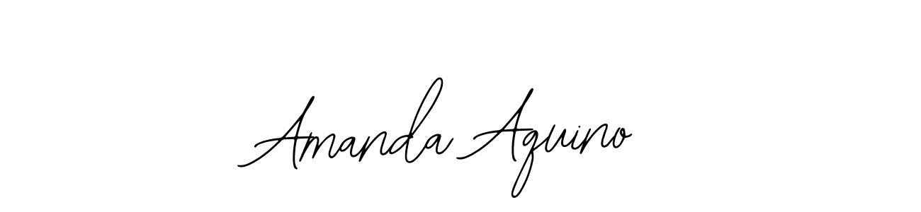 How to make Amanda Aquino name signature. Use Bearetta-2O07w style for creating short signs online. This is the latest handwritten sign. Amanda Aquino signature style 12 images and pictures png
