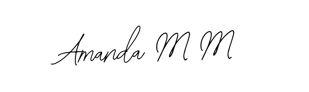 if you are searching for the best signature style for your name Amanda M M. so please give up your signature search. here we have designed multiple signature styles  using Bearetta-2O07w. Amanda M M signature style 12 images and pictures png