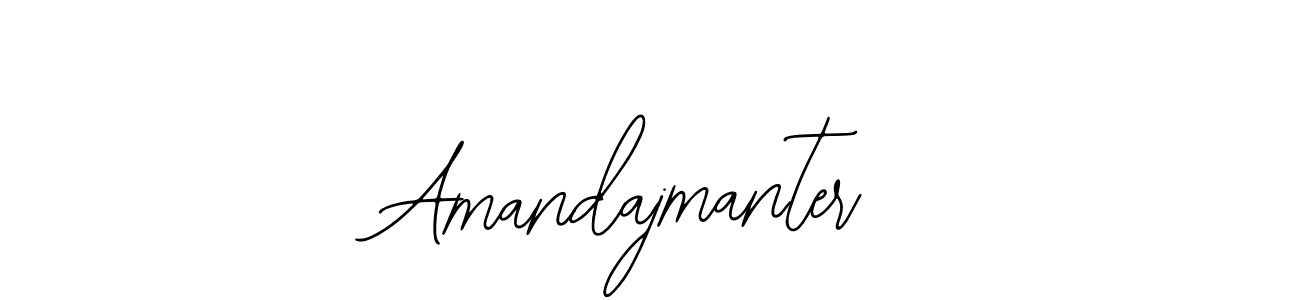 The best way (Bearetta-2O07w) to make a short signature is to pick only two or three words in your name. The name Amandajmanter include a total of six letters. For converting this name. Amandajmanter signature style 12 images and pictures png