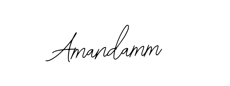 Design your own signature with our free online signature maker. With this signature software, you can create a handwritten (Bearetta-2O07w) signature for name Amandamm. Amandamm signature style 12 images and pictures png