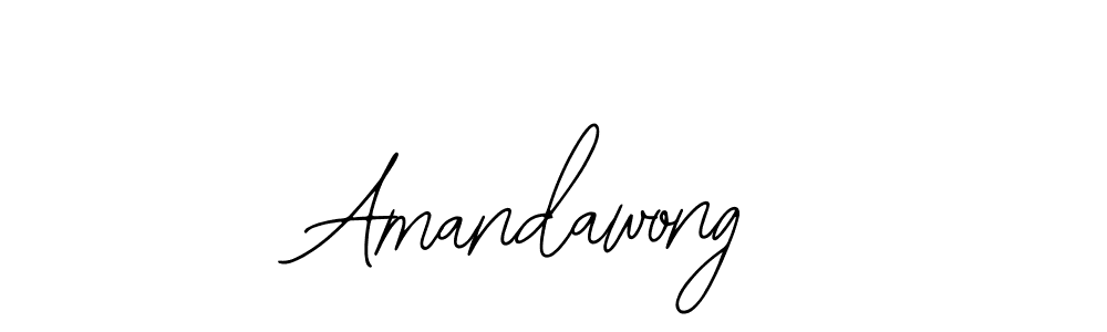 You should practise on your own different ways (Bearetta-2O07w) to write your name (Amandawong) in signature. don't let someone else do it for you. Amandawong signature style 12 images and pictures png