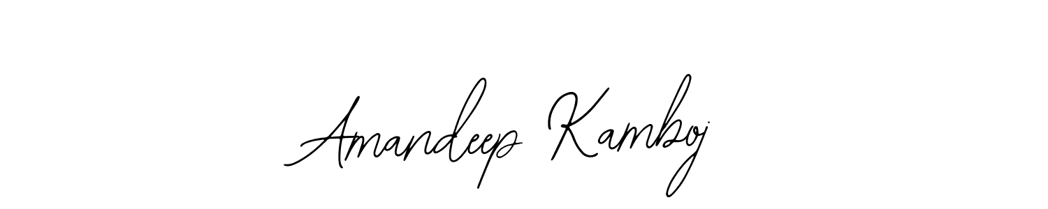 Bearetta-2O07w is a professional signature style that is perfect for those who want to add a touch of class to their signature. It is also a great choice for those who want to make their signature more unique. Get Amandeep Kamboj name to fancy signature for free. Amandeep Kamboj signature style 12 images and pictures png