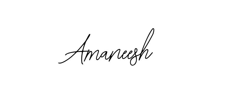 How to make Amaneesh name signature. Use Bearetta-2O07w style for creating short signs online. This is the latest handwritten sign. Amaneesh signature style 12 images and pictures png