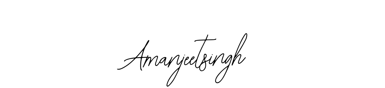 How to make Amanjeetsingh signature? Bearetta-2O07w is a professional autograph style. Create handwritten signature for Amanjeetsingh name. Amanjeetsingh signature style 12 images and pictures png