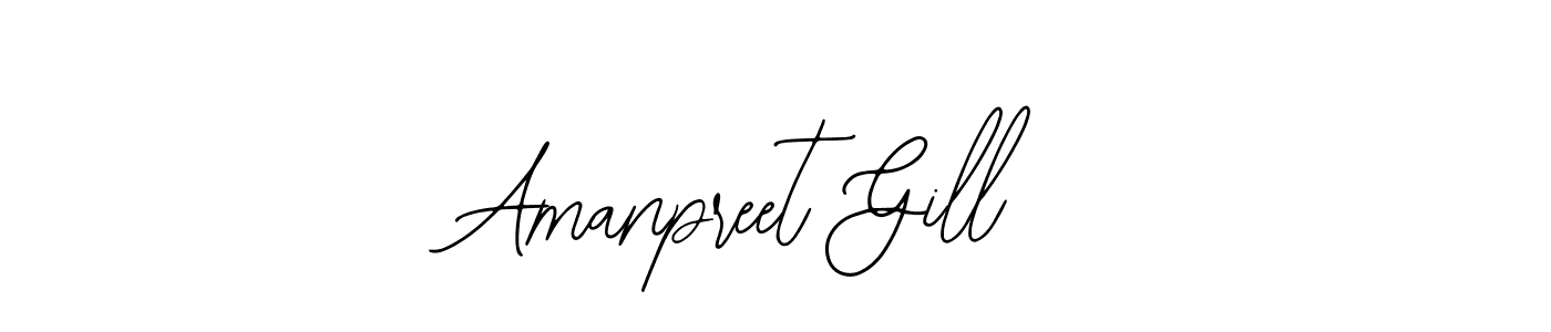 You should practise on your own different ways (Bearetta-2O07w) to write your name (Amanpreet Gill) in signature. don't let someone else do it for you. Amanpreet Gill signature style 12 images and pictures png