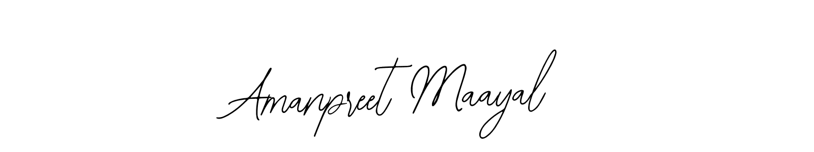 You should practise on your own different ways (Bearetta-2O07w) to write your name (Amanpreet Maayal) in signature. don't let someone else do it for you. Amanpreet Maayal signature style 12 images and pictures png