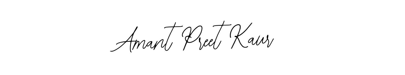 How to make Amant Preet Kaur name signature. Use Bearetta-2O07w style for creating short signs online. This is the latest handwritten sign. Amant Preet Kaur signature style 12 images and pictures png