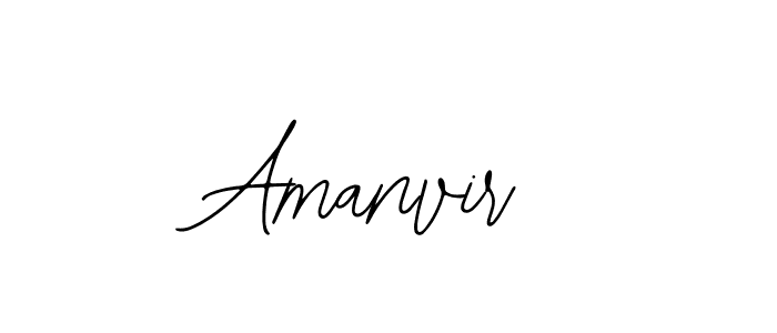 Use a signature maker to create a handwritten signature online. With this signature software, you can design (Bearetta-2O07w) your own signature for name Amanvir. Amanvir signature style 12 images and pictures png