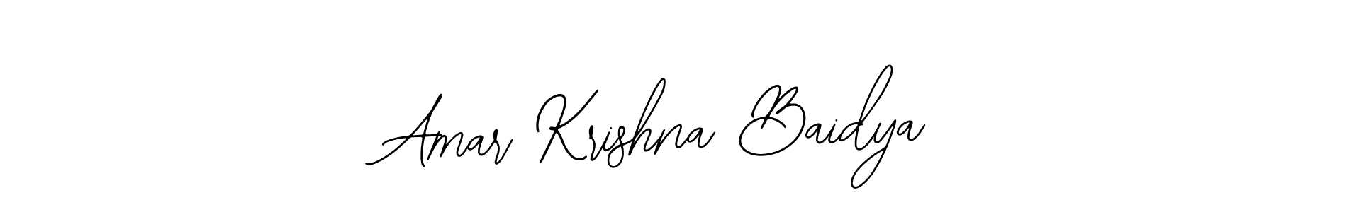 Create a beautiful signature design for name Amar Krishna Baidya. With this signature (Bearetta-2O07w) fonts, you can make a handwritten signature for free. Amar Krishna Baidya signature style 12 images and pictures png