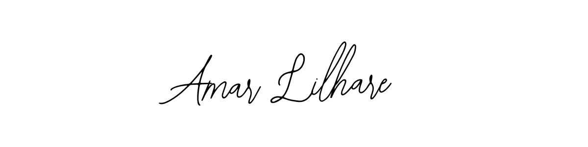 How to make Amar Lilhare name signature. Use Bearetta-2O07w style for creating short signs online. This is the latest handwritten sign. Amar Lilhare signature style 12 images and pictures png