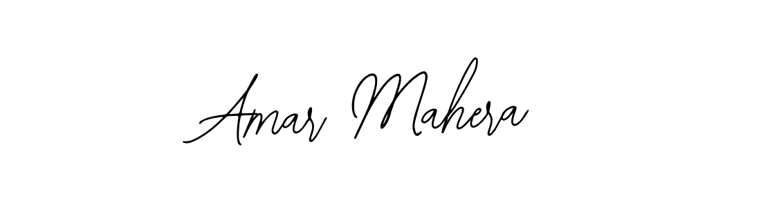 How to make Amar Mahera name signature. Use Bearetta-2O07w style for creating short signs online. This is the latest handwritten sign. Amar Mahera signature style 12 images and pictures png