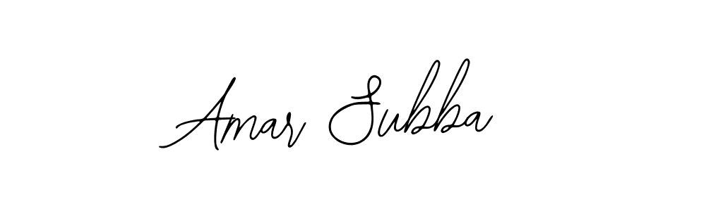 Design your own signature with our free online signature maker. With this signature software, you can create a handwritten (Bearetta-2O07w) signature for name Amar Subba. Amar Subba signature style 12 images and pictures png