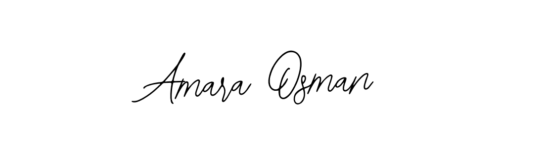 You should practise on your own different ways (Bearetta-2O07w) to write your name (Amara Osman) in signature. don't let someone else do it for you. Amara Osman signature style 12 images and pictures png