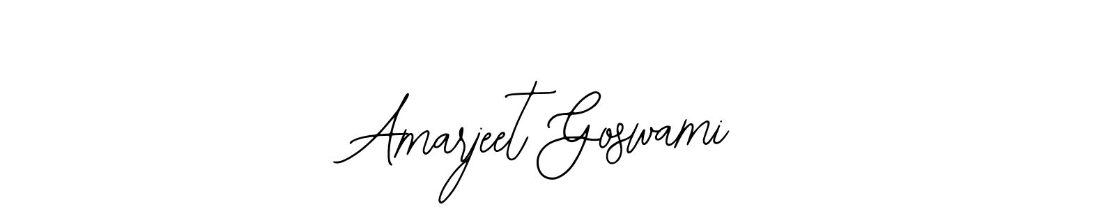 You should practise on your own different ways (Bearetta-2O07w) to write your name (Amarjeet Goswami) in signature. don't let someone else do it for you. Amarjeet Goswami signature style 12 images and pictures png