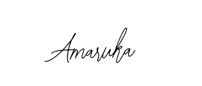 Bearetta-2O07w is a professional signature style that is perfect for those who want to add a touch of class to their signature. It is also a great choice for those who want to make their signature more unique. Get Amaruka name to fancy signature for free. Amaruka signature style 12 images and pictures png