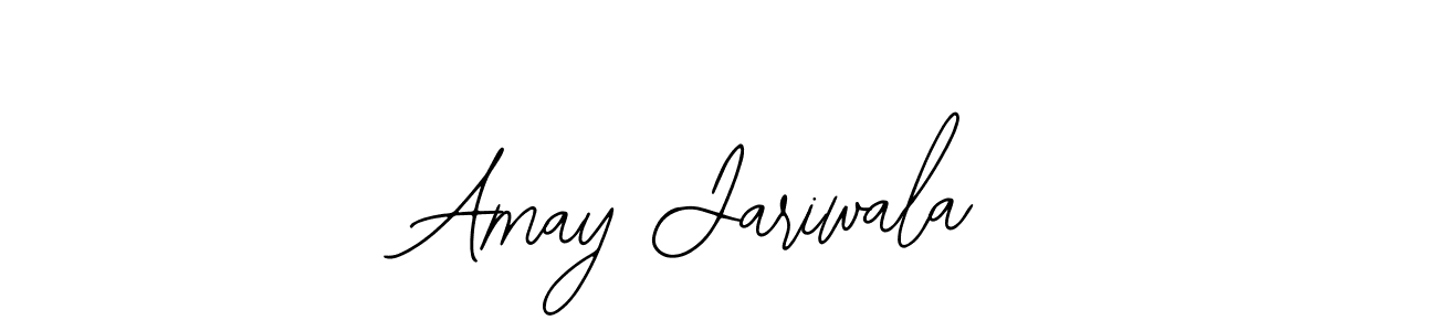 How to make Amay Jariwala name signature. Use Bearetta-2O07w style for creating short signs online. This is the latest handwritten sign. Amay Jariwala signature style 12 images and pictures png