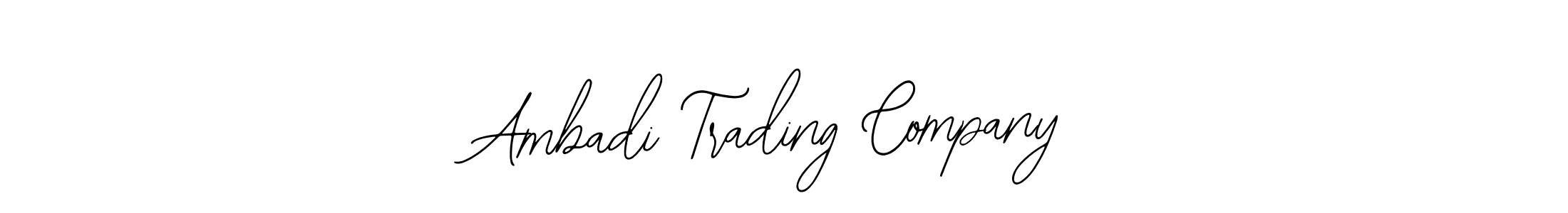 How to Draw Ambadi Trading Company signature style? Bearetta-2O07w is a latest design signature styles for name Ambadi Trading Company. Ambadi Trading Company signature style 12 images and pictures png