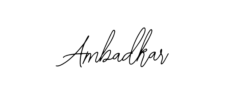 Ambadkar stylish signature style. Best Handwritten Sign (Bearetta-2O07w) for my name. Handwritten Signature Collection Ideas for my name Ambadkar. Ambadkar signature style 12 images and pictures png