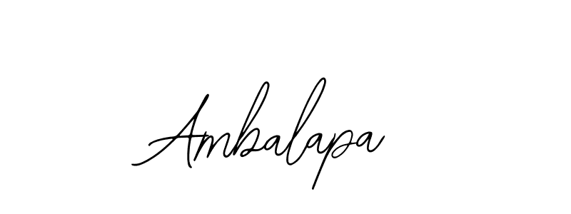 Make a beautiful signature design for name Ambalapa. With this signature (Bearetta-2O07w) style, you can create a handwritten signature for free. Ambalapa signature style 12 images and pictures png
