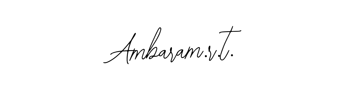 Make a beautiful signature design for name Ambaram.r.t.. Use this online signature maker to create a handwritten signature for free. Ambaram.r.t. signature style 12 images and pictures png