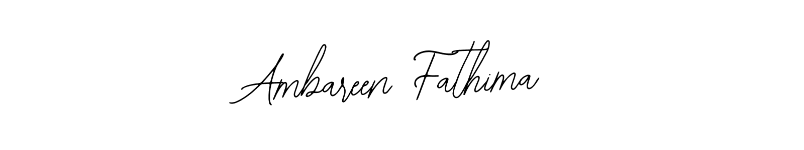 How to make Ambareen Fathima signature? Bearetta-2O07w is a professional autograph style. Create handwritten signature for Ambareen Fathima name. Ambareen Fathima signature style 12 images and pictures png