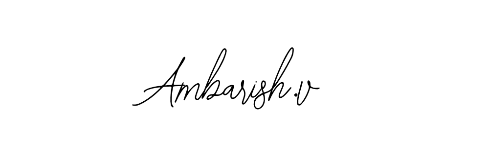 Design your own signature with our free online signature maker. With this signature software, you can create a handwritten (Bearetta-2O07w) signature for name Ambarish.v. Ambarish.v signature style 12 images and pictures png