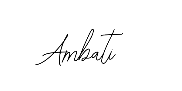 You should practise on your own different ways (Bearetta-2O07w) to write your name (Ambati) in signature. don't let someone else do it for you. Ambati signature style 12 images and pictures png