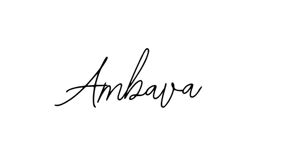 Ambava stylish signature style. Best Handwritten Sign (Bearetta-2O07w) for my name. Handwritten Signature Collection Ideas for my name Ambava. Ambava signature style 12 images and pictures png