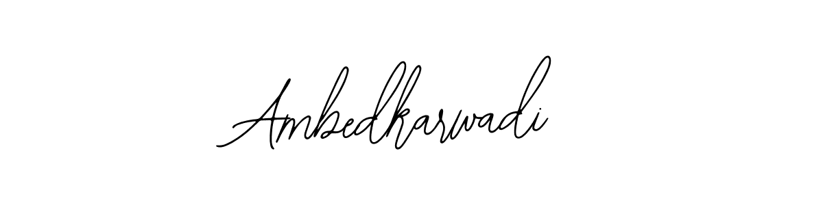 How to make Ambedkarwadi name signature. Use Bearetta-2O07w style for creating short signs online. This is the latest handwritten sign. Ambedkarwadi signature style 12 images and pictures png