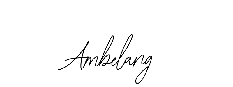 The best way (Bearetta-2O07w) to make a short signature is to pick only two or three words in your name. The name Ambelang include a total of six letters. For converting this name. Ambelang signature style 12 images and pictures png