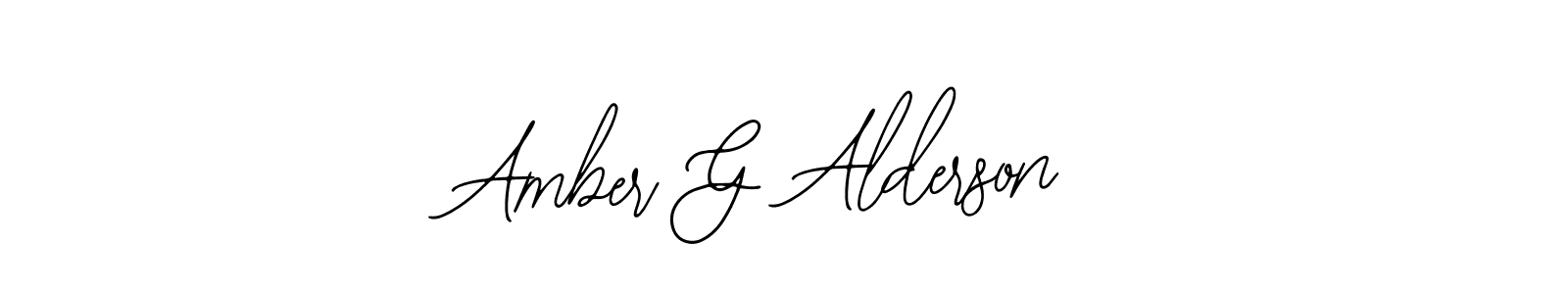 How to make Amber G Alderson signature? Bearetta-2O07w is a professional autograph style. Create handwritten signature for Amber G Alderson name. Amber G Alderson signature style 12 images and pictures png