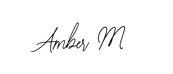 Create a beautiful signature design for name Amber M. With this signature (Bearetta-2O07w) fonts, you can make a handwritten signature for free. Amber M signature style 12 images and pictures png