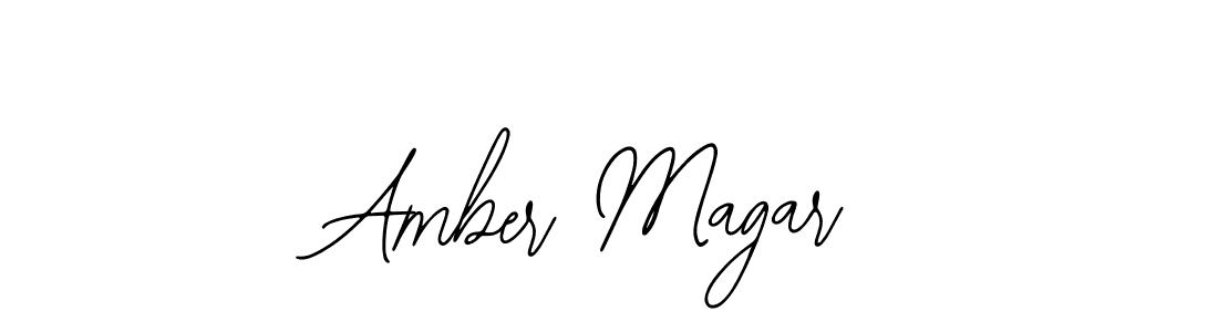 Amber Magar stylish signature style. Best Handwritten Sign (Bearetta-2O07w) for my name. Handwritten Signature Collection Ideas for my name Amber Magar. Amber Magar signature style 12 images and pictures png