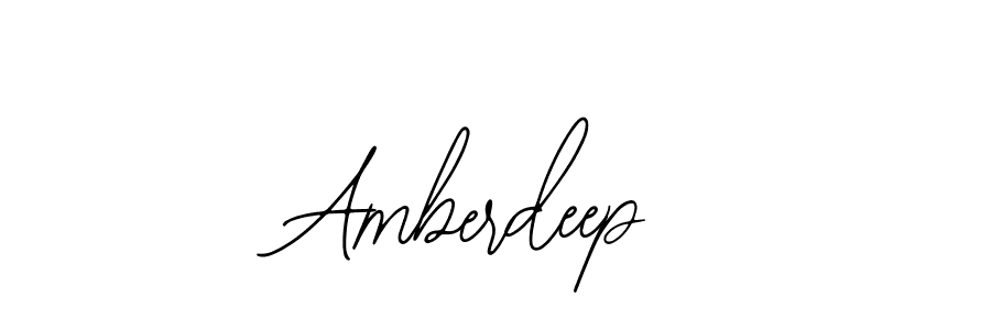 Use a signature maker to create a handwritten signature online. With this signature software, you can design (Bearetta-2O07w) your own signature for name Amberdeep. Amberdeep signature style 12 images and pictures png