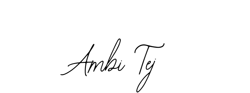 Use a signature maker to create a handwritten signature online. With this signature software, you can design (Bearetta-2O07w) your own signature for name Ambi Tej. Ambi Tej signature style 12 images and pictures png