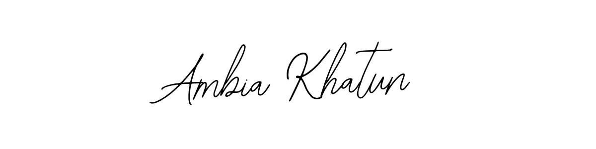 Ambia Khatun stylish signature style. Best Handwritten Sign (Bearetta-2O07w) for my name. Handwritten Signature Collection Ideas for my name Ambia Khatun. Ambia Khatun signature style 12 images and pictures png