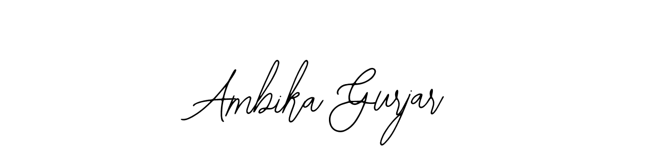 Create a beautiful signature design for name Ambika Gurjar. With this signature (Bearetta-2O07w) fonts, you can make a handwritten signature for free. Ambika Gurjar signature style 12 images and pictures png