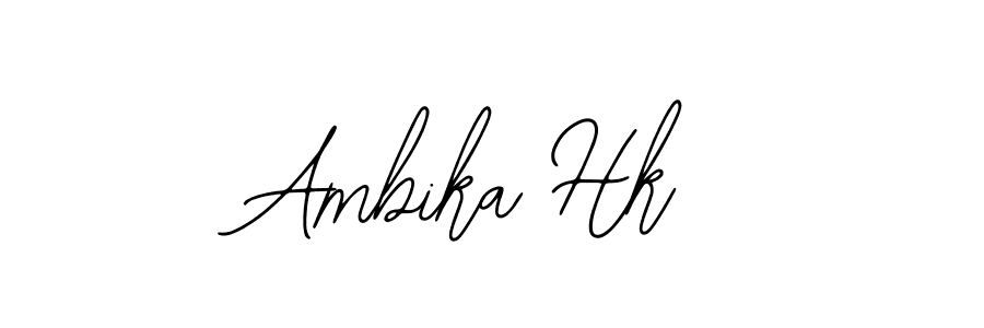 if you are searching for the best signature style for your name Ambika Hk. so please give up your signature search. here we have designed multiple signature styles  using Bearetta-2O07w. Ambika Hk signature style 12 images and pictures png