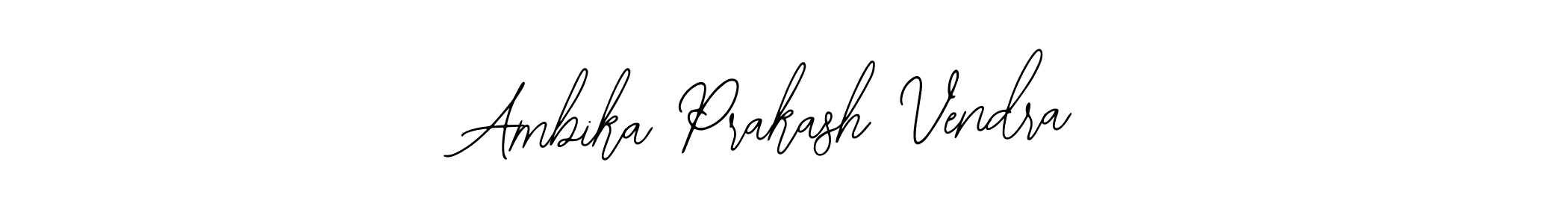 Use a signature maker to create a handwritten signature online. With this signature software, you can design (Bearetta-2O07w) your own signature for name Ambika Prakash Vendra. Ambika Prakash Vendra signature style 12 images and pictures png