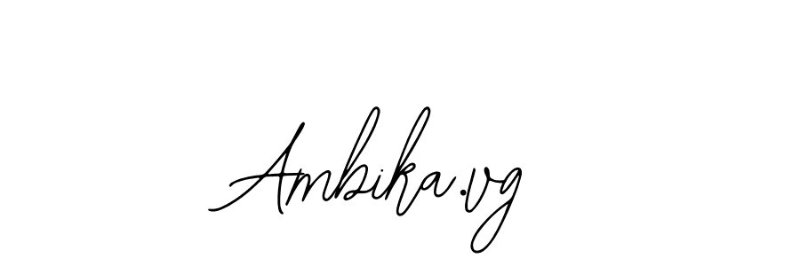 Ambika.vg stylish signature style. Best Handwritten Sign (Bearetta-2O07w) for my name. Handwritten Signature Collection Ideas for my name Ambika.vg. Ambika.vg signature style 12 images and pictures png