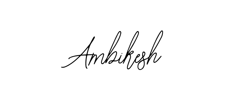 How to make Ambikesh name signature. Use Bearetta-2O07w style for creating short signs online. This is the latest handwritten sign. Ambikesh signature style 12 images and pictures png