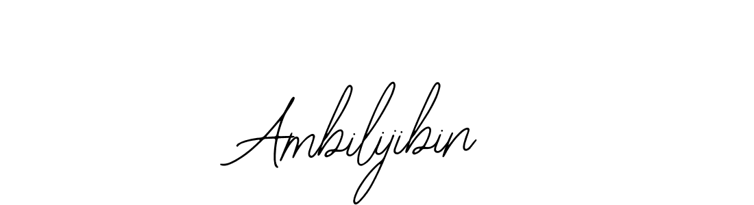 How to make Ambilijibin name signature. Use Bearetta-2O07w style for creating short signs online. This is the latest handwritten sign. Ambilijibin signature style 12 images and pictures png